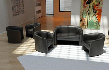 Офисный диван двухместный Крон, экокожа в Черкесске - предосмотр 1
